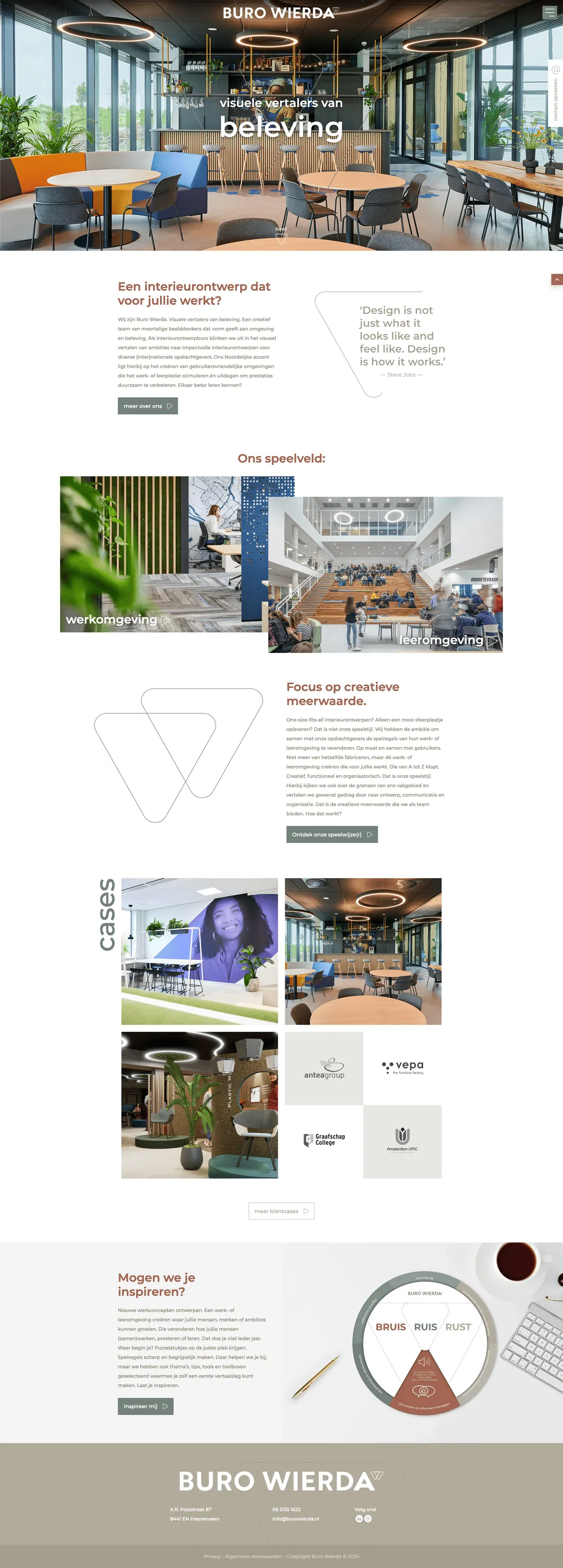 Website van Buro Wierda
