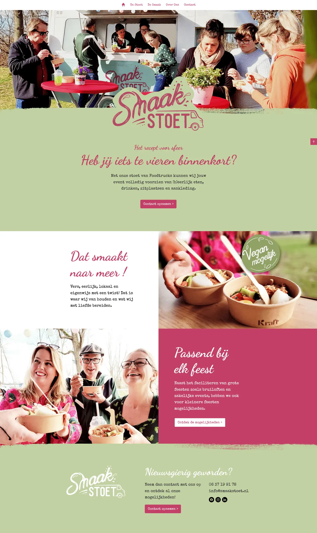 Website van De Smaak Stoet